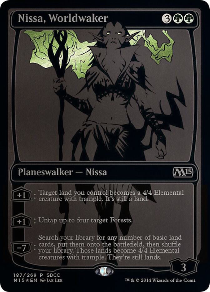 Nissa Worldwaker (M15-SDCC) MEDIA Light Play