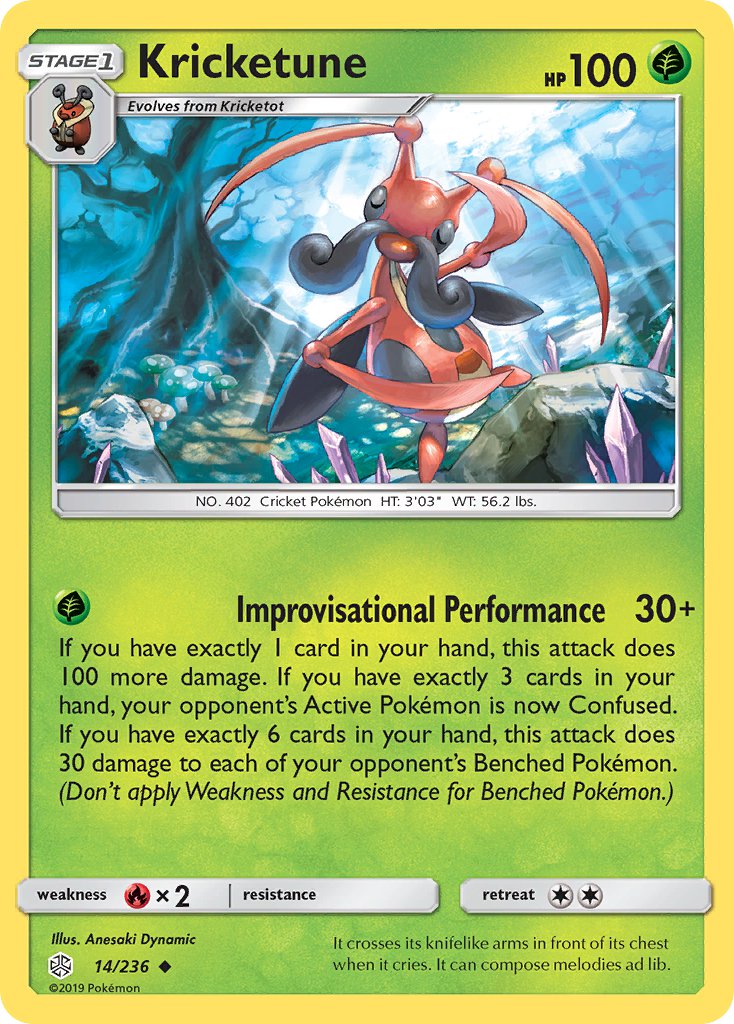 Kricketune - 014/236 (CEC) Uncommon - Near Mint
