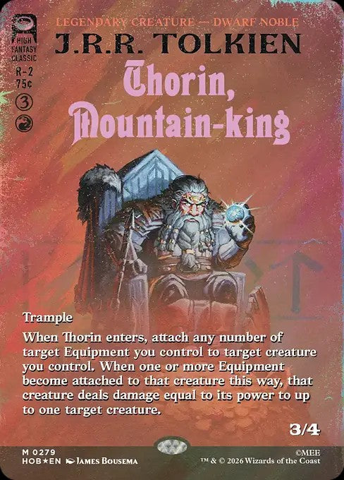 Thorin, Mountain-king [ #0279 Borderless Book Cover Surge Foil ] (HOB-M)