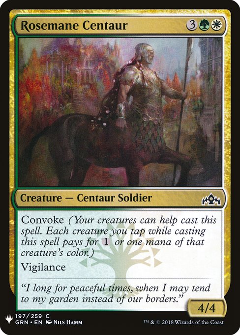 Rosemane Centaur [Mystery Booster #1478] (GRN-C)