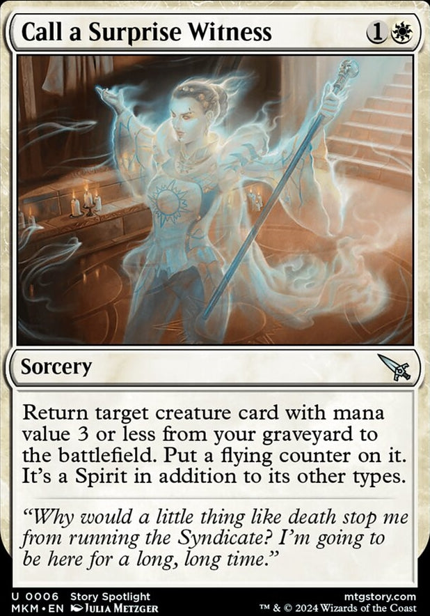 Call a Surprise Witness [#0006] (MKM-U)