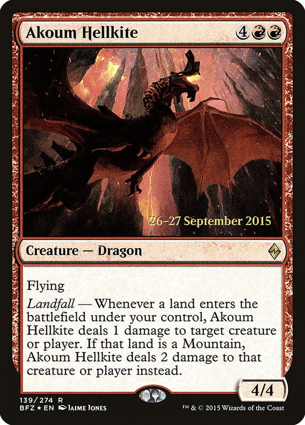 Akoum Hellkite (BFZ-R-PRE)