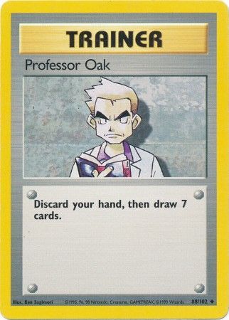 Professor Oak - 088/102 (BS) Uncommon - Near Mint