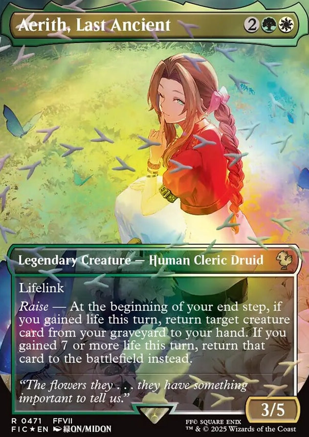 Aerith, Last Ancient [ #0471 Borderless Chocobo Track Foil ] (FIC-R)