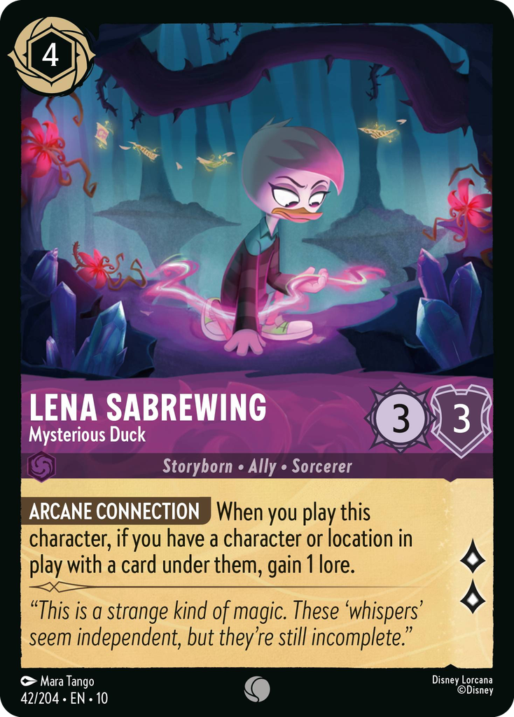 Lena Sabrewing - Mysterious Duck (042/204 - Whispers in the Well) Common