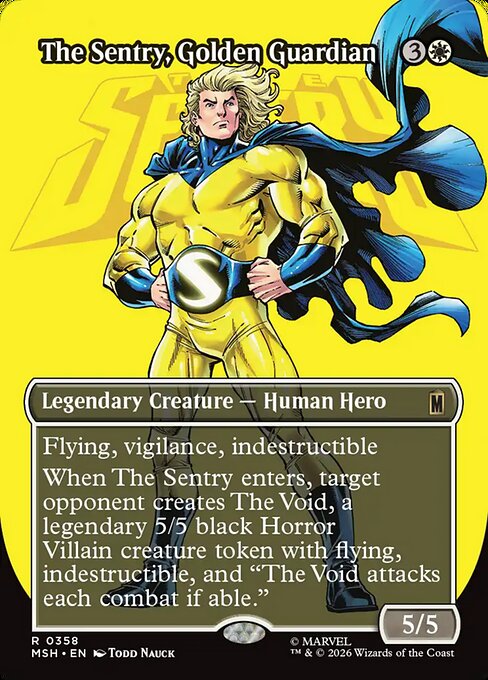 The Sentry, Golden Guardian [ #0358 Borderless Logo ] (MSH-R)