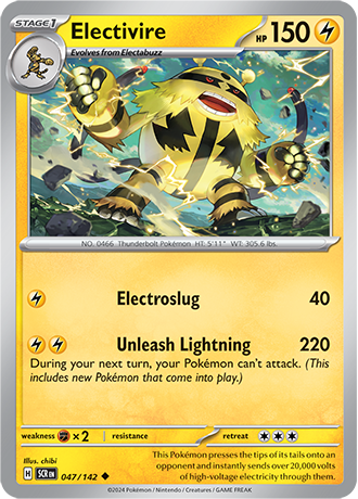 Electivire - 047/142 (SCR) Uncommon - Near Mint