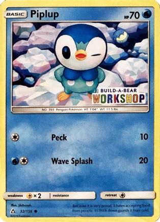 Piplup (32/156) Build-A-Bear Workshop Exclusive