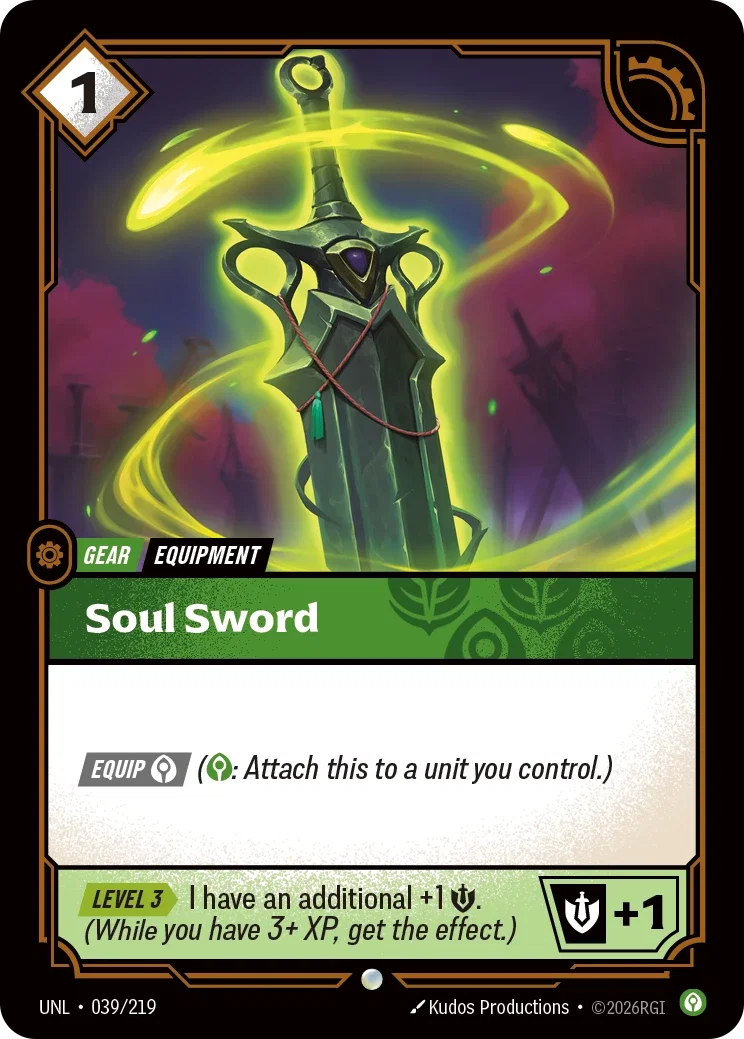 Soul Sword - 039/219 (UNL)  Common