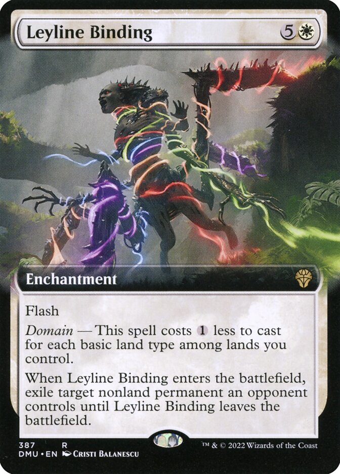 Leyline Binding [#387 Extended Art] (DMU-R-FOIL)
