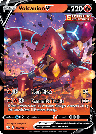 Volcanion V - 025/198 (SWSH06) Ultra Rare - Near Mint Holofoil