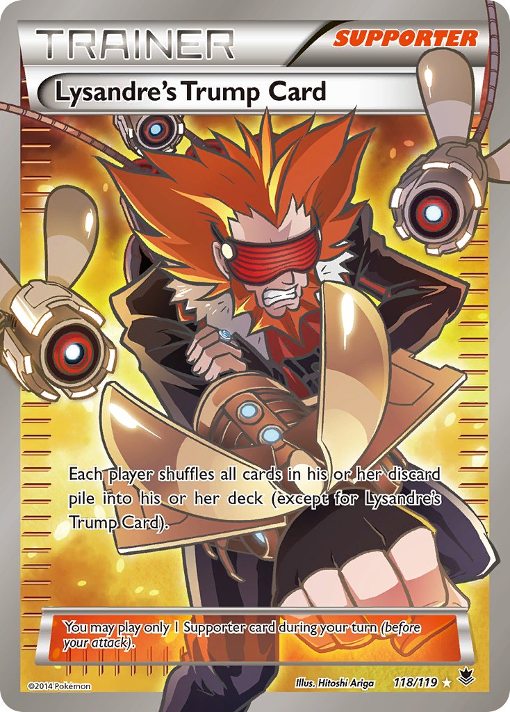 Lysandre's Trump Card (Full Art) - 118/119 (PHF) Ultra Rare - Near Mint Holofoil