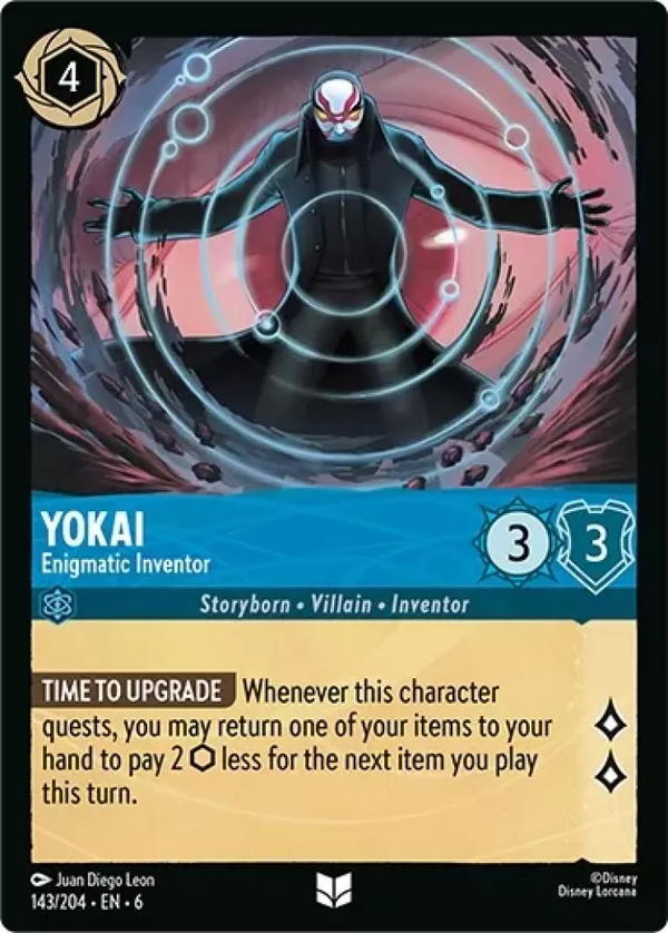 Yokai - Enigmatic Inventor (Azurite Sea 143/204) Uncommon - Near Mint