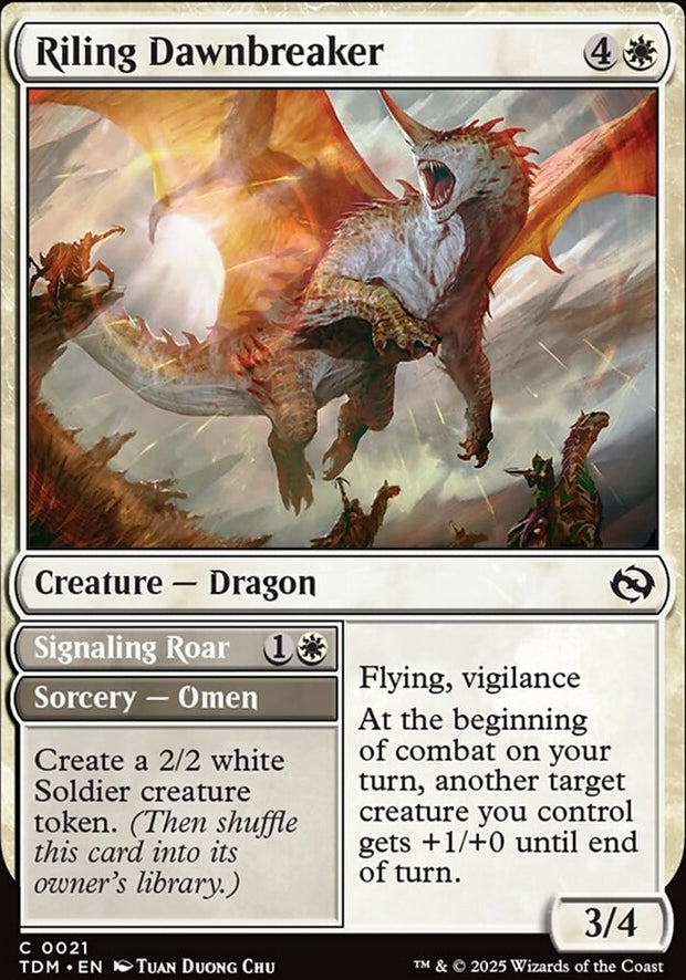 Riling Dawnbreaker // Signaling Roar [ #0021 ] (TDM-C)