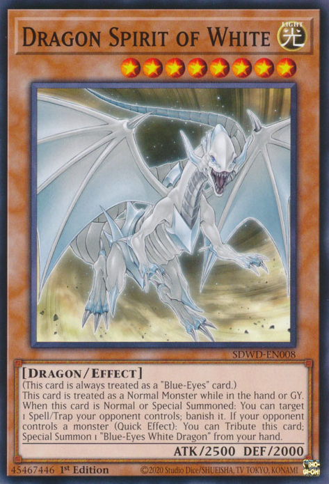 Dragon Spirit of White (SDWD-EN008) Common - Near Mint 1st Edition