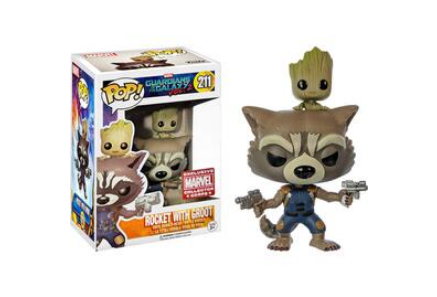 POP Figure: Marvel Guardians of the Galaxy #0211 - Rocket with Groot (MCC Exclusive)