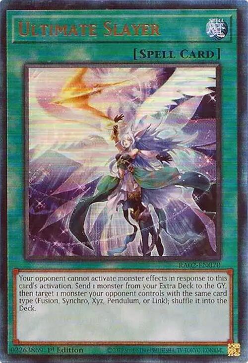 Ultimate Slayer (RA02-EN070) Prismatic Ultimate Rare - Near Mint 1st Edition