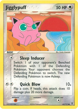 Jigglypuff - 65/112 (RG) Common - Near Mint