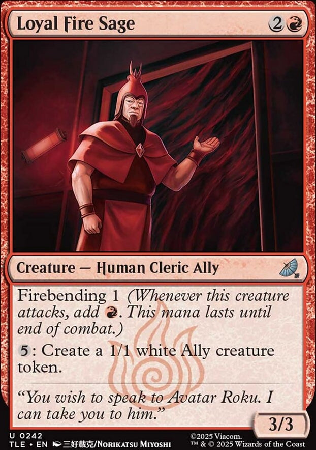 Loyal Fire Sage [ #0242 ] (TLE-U)