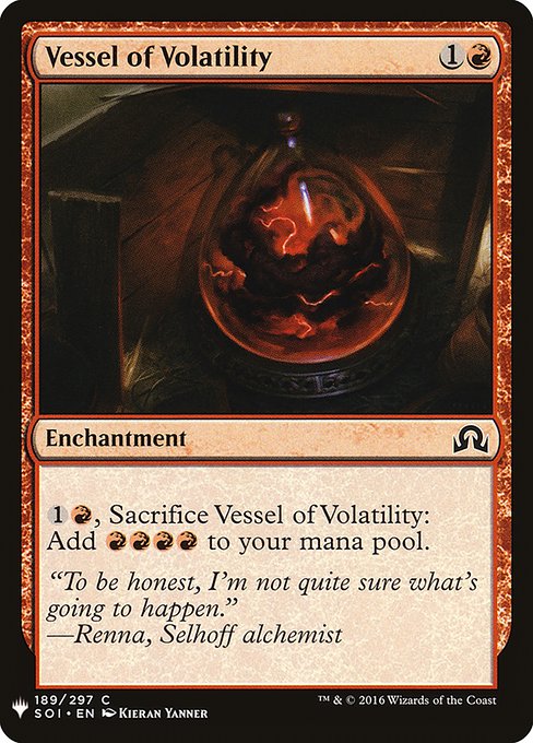 Vessel of Volatility [Mystery Booster #1095] (SOI-C)