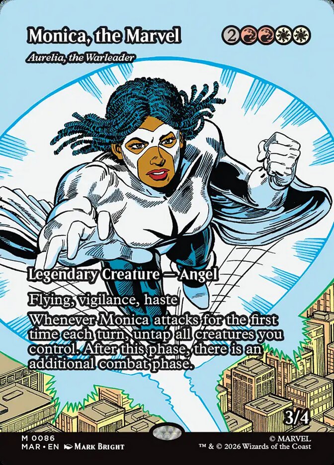 Monica, the Marvel - Aurelia, the Warleader [ #0086 Borderless ] (MAR-M)