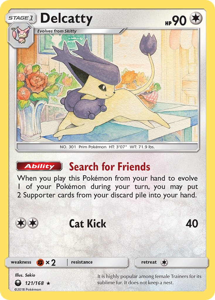 Delcatty - 121/168 (CES) Holo Rare - Near Mint Holofoil