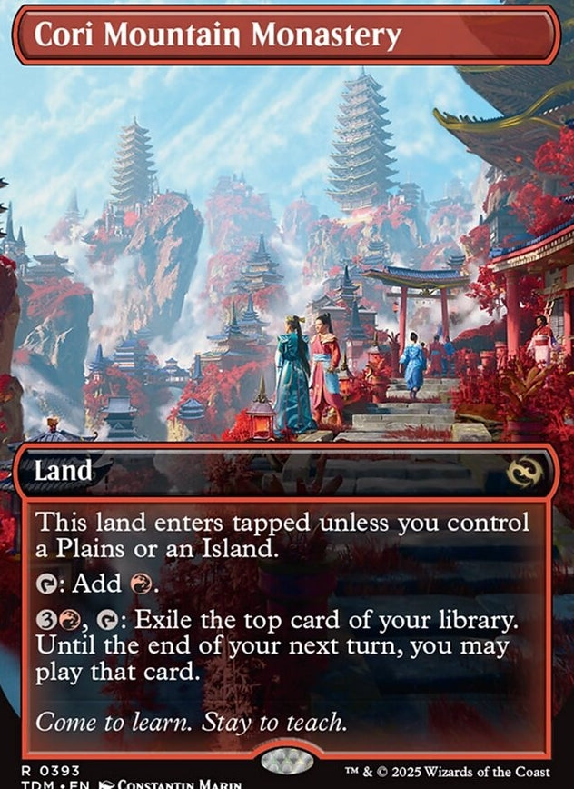 Cori Mountain Monastery [ #0393 Borderless Alternate Art ] (TDM-R)