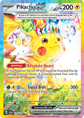 Pikachu ex - 238/191 (SSP) Special Illustration Rare - Near Mint Holofoil