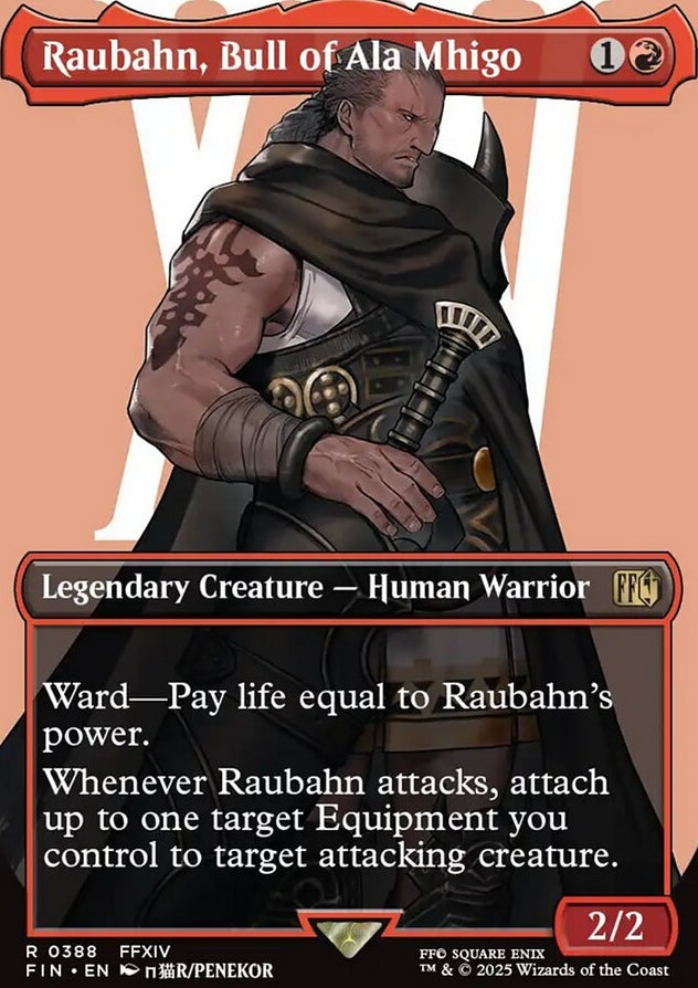 Raubahn, Bull of Ala Mhigo [ #0388 Borderless Alternate Art ] (FIN-R)