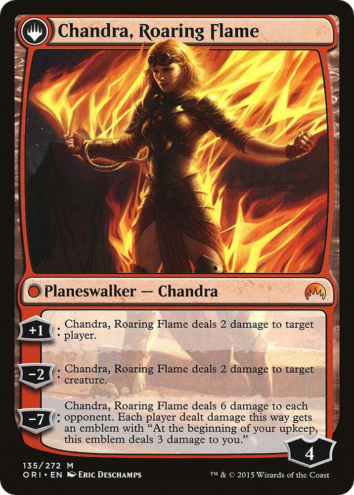 Chandra, Fire of Kaladesh/Chandra, Roaring Flame (ORI-M-LIST)