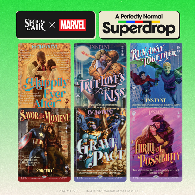 MTG: Secret Lair x Marvel: True Believers in Love