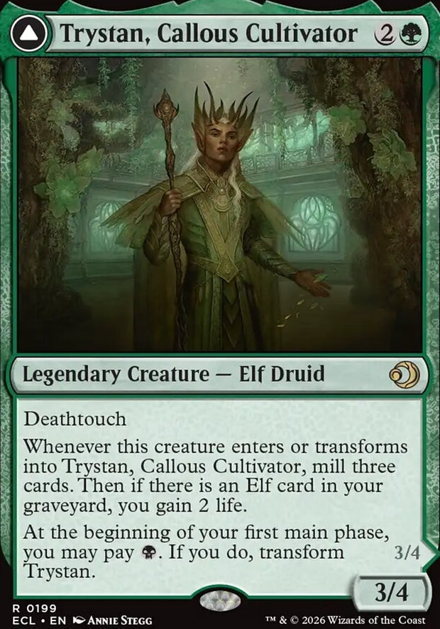 Trystan, Callous Cultivator // Trystan, Penitent Culler [ #0199 ] (ECL-R)
