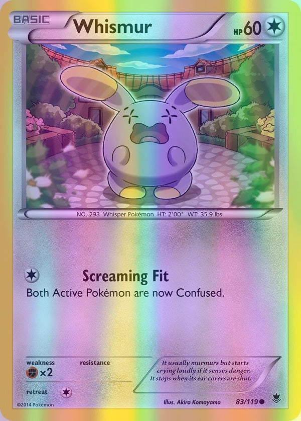 Whismur - 083/119 (PHF) Common - Near Mint Reverse Holofoil