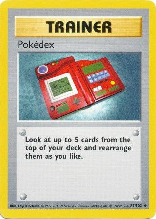 Pokedex - 087/102 (BSS) Uncommon - Near Mint Unlimited