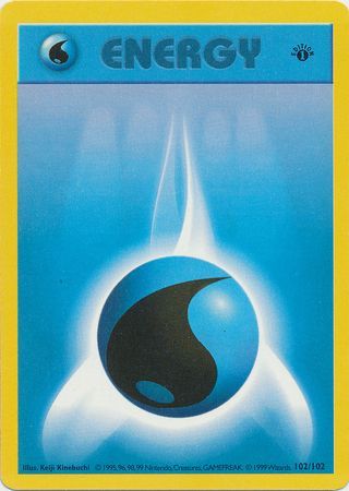 Water Energy - 102/102 (BS) 1st Edition Common - Near Mint