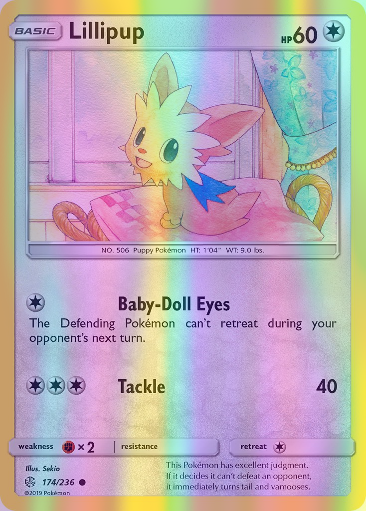 Lillipup - 174/236 (CEC) Common - Near Mint Reverse Holofoil