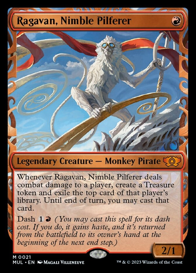 Ragavan, Nimble Pilferer [#0021 Showcase] (MUL-M) Damaged
