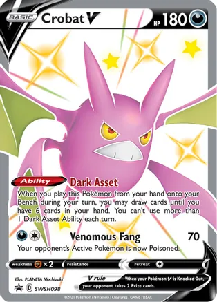 Crobat V - SWSH098 (SWSH:PR) Promo - Near Mint Holofoil