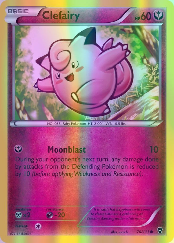 Clefairy - 070/111 (FFI) Common - Near Mint Reverse Holofoil