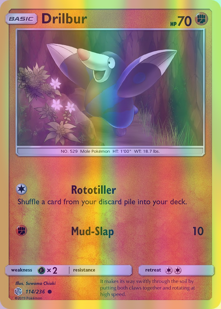 Drilbur - 114/236 (CEC) Common - Near Mint Reverse Holofoil