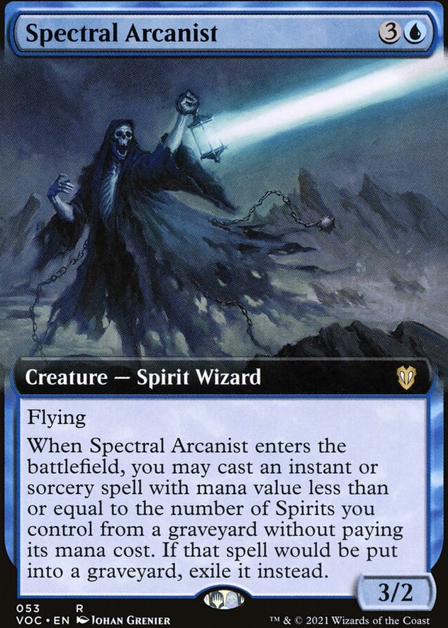 Spectral Arcanist [ #0053 Extended Art ] (VOC-R)