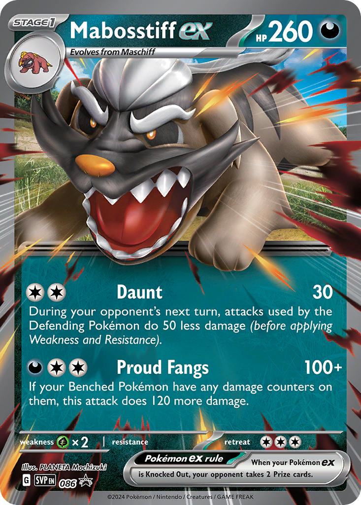 Mabosstiff ex - 086 (SVP) Promo - Near Mint Holofoil