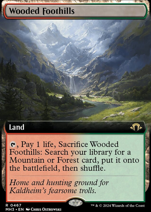 Wooded Foothills [#0467 Extended Art] (MH3-R-FOIL)