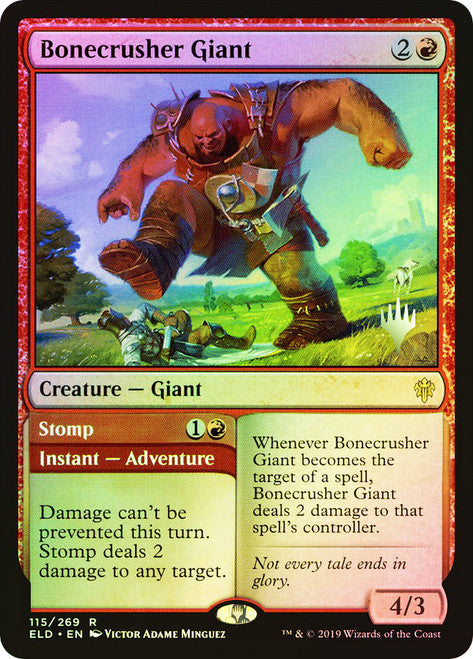 Bonecrusher Giant // Stomp (ELD-R-PP-FOIL)
