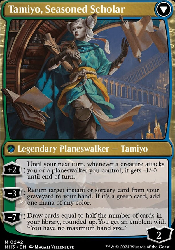 Tamiyo, Inquisitive Student // Tamiyo, Seasoned Scholar [#0242] (MH3-M-FOIL)