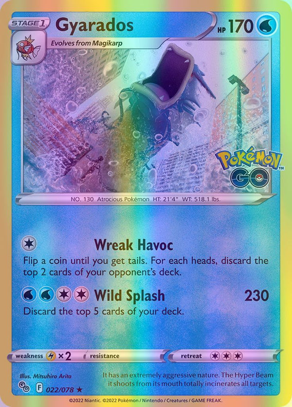 Gyarados - 022/078 (PGO) Holo Rare - Near Mint Reverse Holofoil