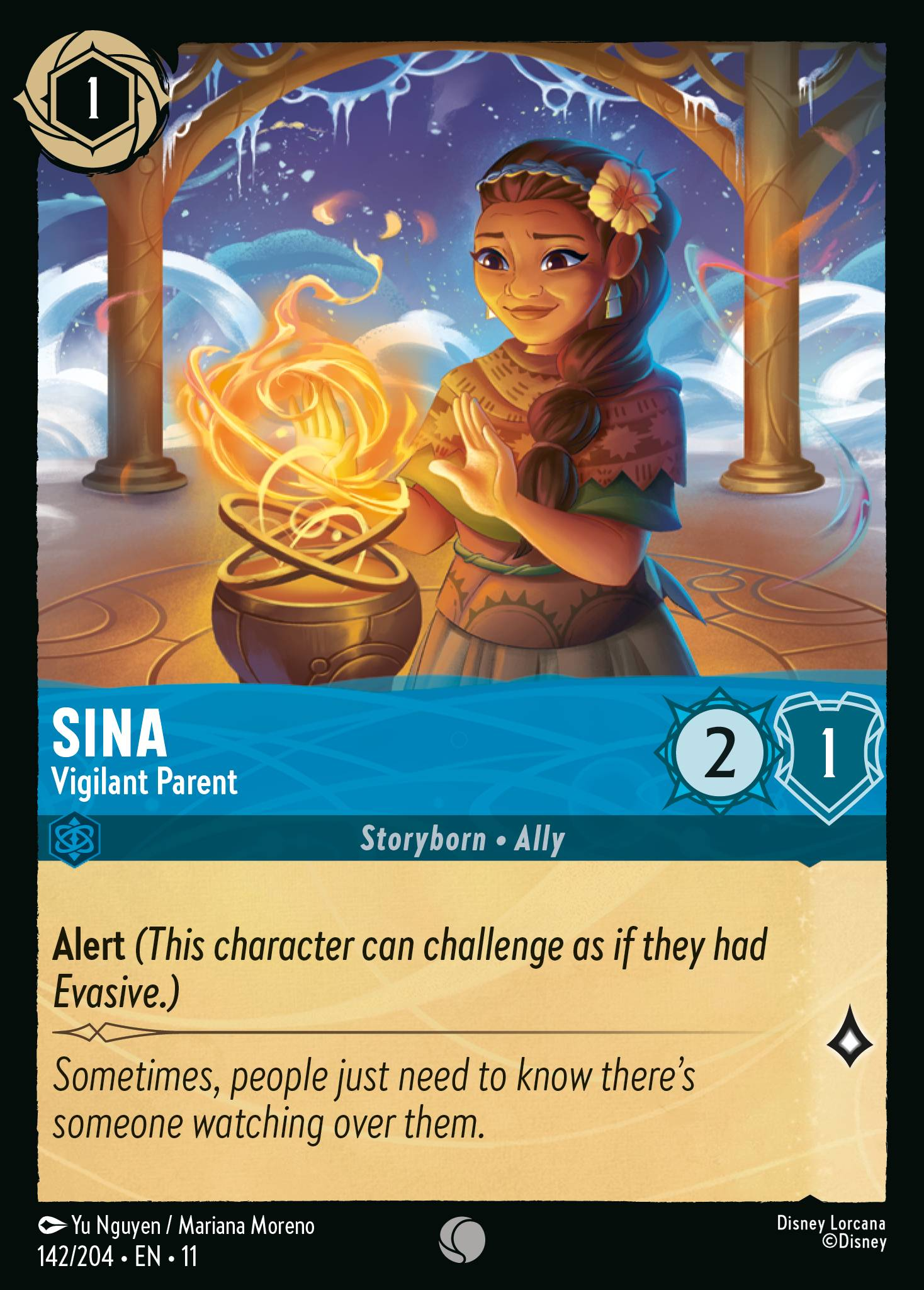 Sina - Vigilant Parent (142/204 - Winterspell)  Common