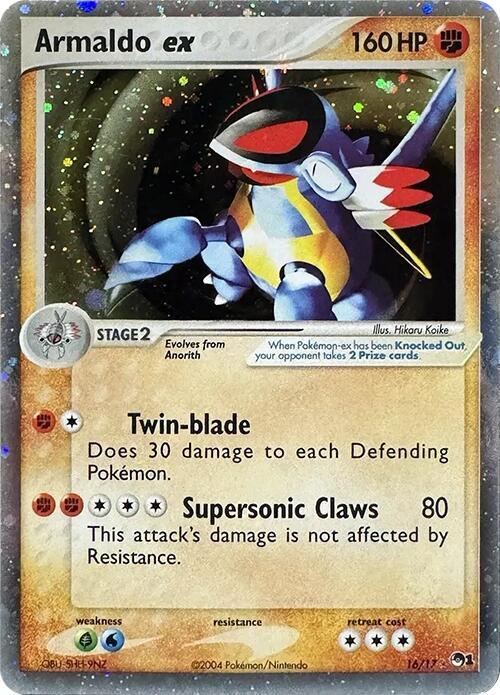 Armaldo ex - 16/17 (POP) Ultra Rare - Damaged Holofoil