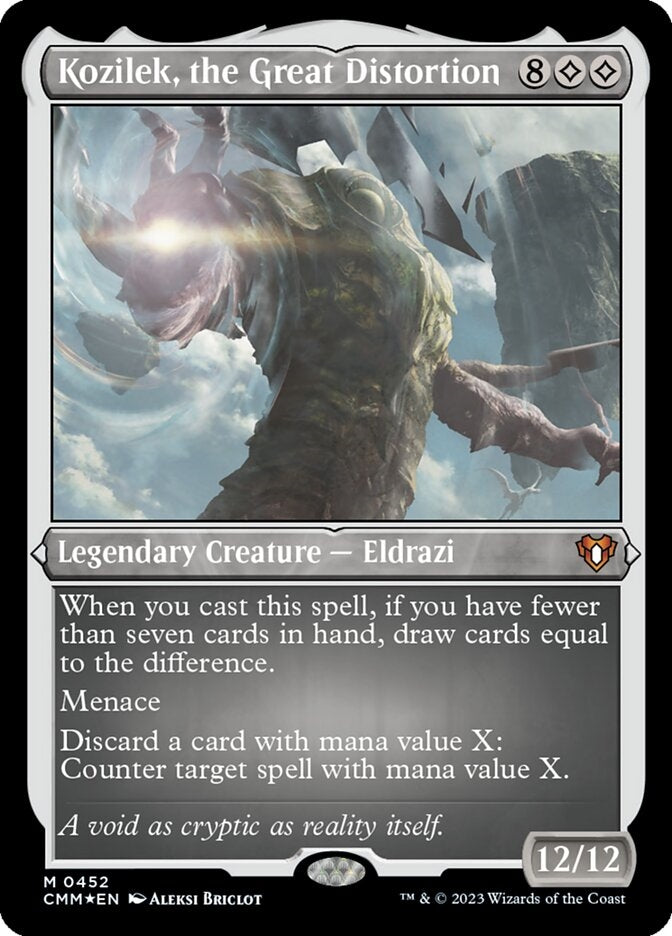 Kozilek, the Great Distortion [#0452 Etched Foil] (CMM-M)