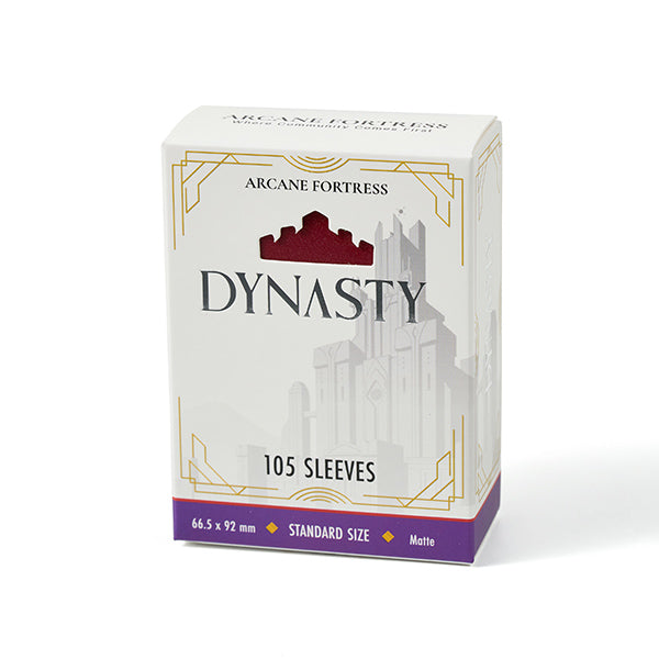 Arcane Fortress: Standard Matte - Dynasty: Dark Ruby (105 ct)